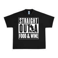 Black straight out a food and wine Urban Heavy Tee - artisFamous