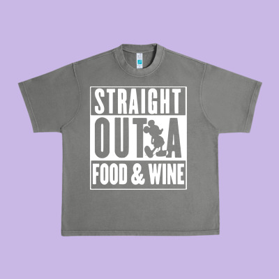 Straight Out A Food And Wine Urban Heavy Tee Designed By Artisfamous