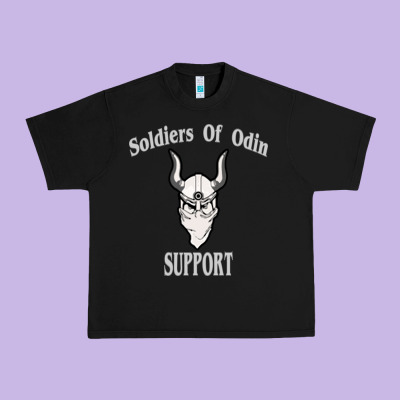 Soldiers Of Odin Worldwide Support Urban Heavy Tee Designed By Artisfamous