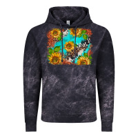 Cloud Black western sunflowers turquoise cowhide  tooled leather Vintage Hoodie - BarkalooDesign