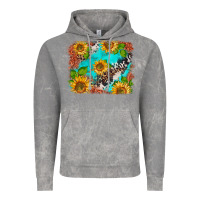 Cloud Rock western sunflowers turquoise cowhide  tooled leather Vintage Hoodie - BarkalooDesign