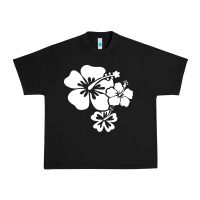 Black hawaiian flower Urban Heavy Tee - artisFamous