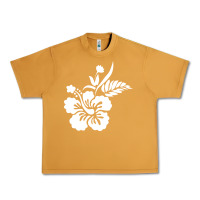 Peanut Butter hawaiian flower Urban Heavy Tee - artisFamous