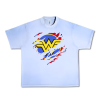 Grape Ice tear off wonder woman shield Urban Heavy Tee - artisFamous