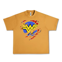 Peanut Butter tear off wonder woman shield Urban Heavy Tee - artisFamous