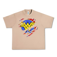 Burro tear off wonder woman shield Urban Heavy Tee - artisFamous