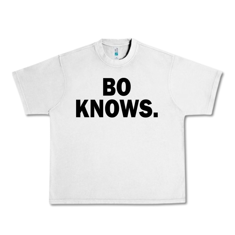 Bo Knows (black Text) Urban Heavy Tee by artisFamous | Teevron