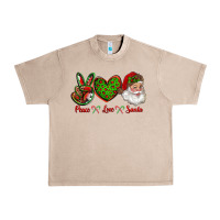 French Oak peace love santa Urban Heavy Tee - RanaPortraitStore