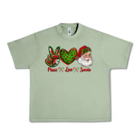 Oil Green peace love santa Urban Heavy Tee - RanaPortraitStore
