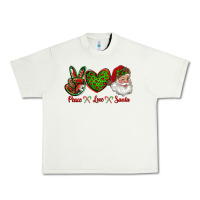 Pistachio peace love santa Urban Heavy Tee - RanaPortraitStore
