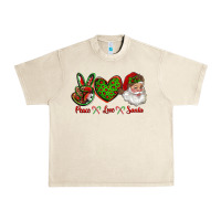 Sandshell peace love santa Urban Heavy Tee - RanaPortraitStore