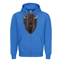 True Royal american bison Zipper Hoodie - RanaPortraitStore