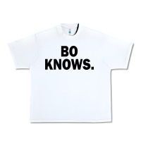 White bo knows (black text) Urban Heavy Tee - artisFamous