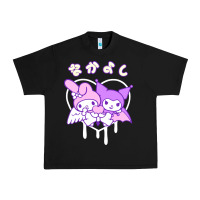 Black melody and kuromi heart Urban Heavy Tee - artisFamous