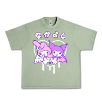 Oil Green melody and kuromi heart Urban Heavy Tee - artisFamous