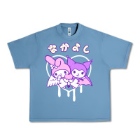 Pebble Blue melody and kuromi heart Urban Heavy Tee - artisFamous