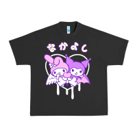 Melody And Kuromi Heart Urban Heavy Tee | Teevron