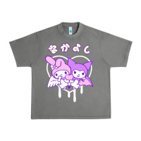 Melody And Kuromi Heart Urban Heavy Tee | Teevron