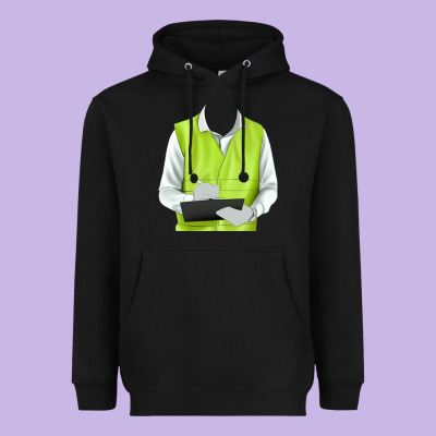 Border Collie Engineer Heavyweight Hoodie Designed By Ranaportraitstore