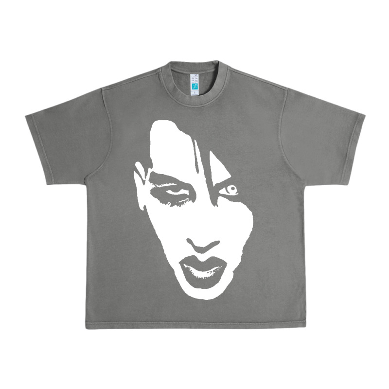 Marilyn Manson Face Urban Heavy Tee by artisFamous | Teevron