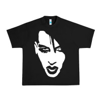 Black marilyn manson face Urban Heavy Tee - artisFamous