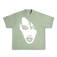 Oil Green marilyn manson face Urban Heavy Tee - artisFamous