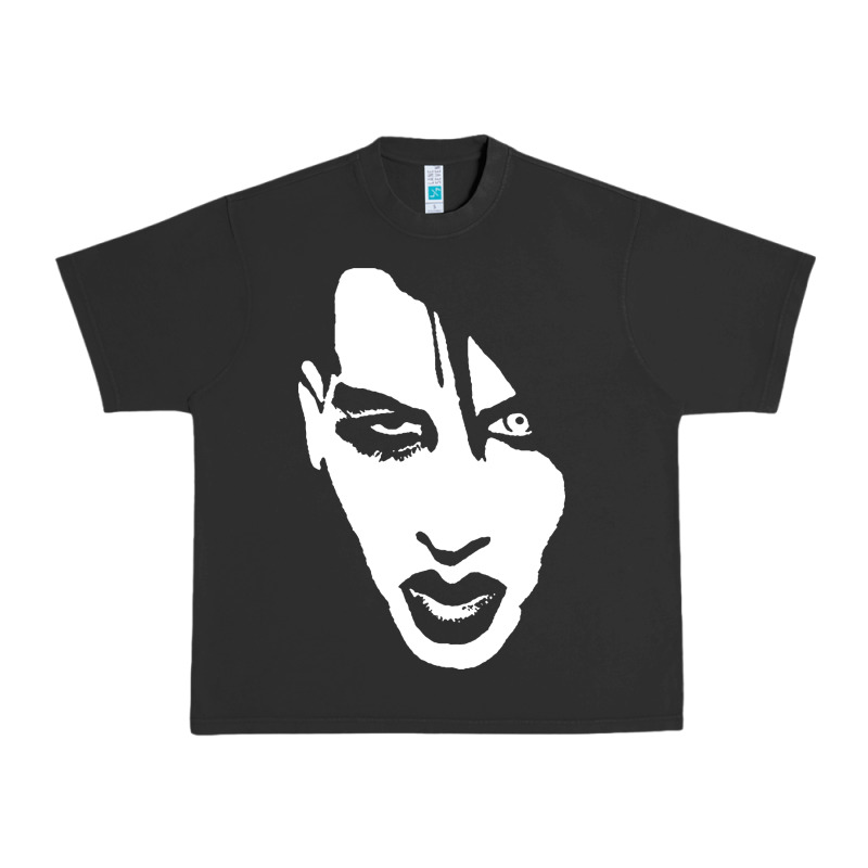 Marilyn Manson Face Urban Heavy Tee by artisFamous | Teevron