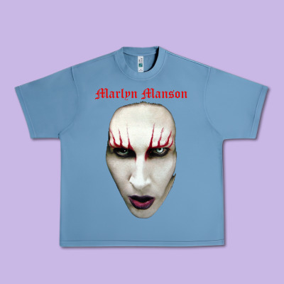 Marilyn Manson Urban Heavy Tee Designed By Artisfamous