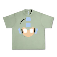 Oil Green mega man retro video game face Urban Heavy Tee - artisFamous