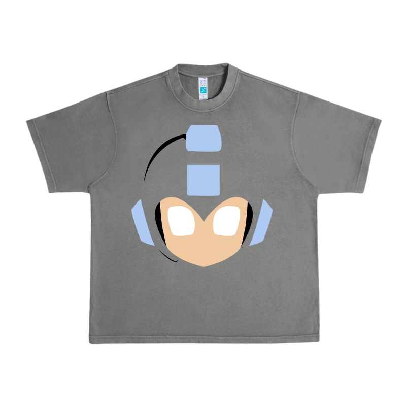 Mega Man Retro Video Game Face Urban Heavy Tee by artisFamous | Teevron