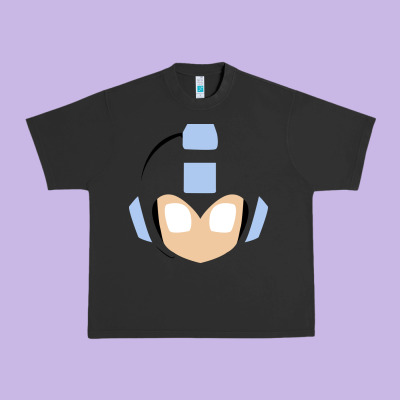 Mega Man Retro Video Game Face Urban Heavy Tee Designed By Artisfamous