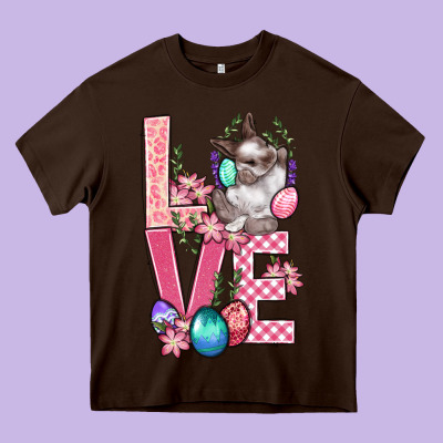 Love Easter Heavy Core Tee Designed By Bundleandbundleshop