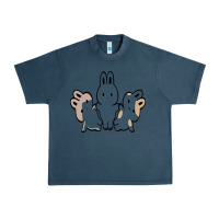 Midnight Navy bunnys Urban Heavy Tee - artisFamous