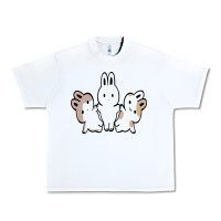 White bunnys Urban Heavy Tee - artisFamous