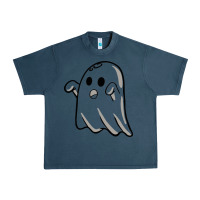 Midnight Navy ghost Urban Heavy Tee - artisFamous