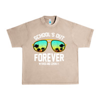 French Oak school out forever retired teacher retro summer Urban Heavy Tee - artisFamous