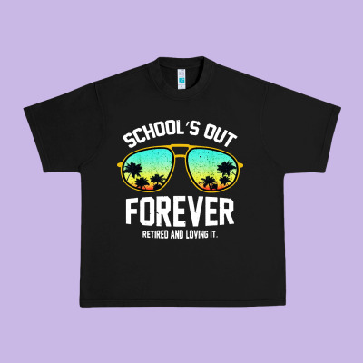 School Out Forever Retired Teacher Retro Summer Urban Heavy Tee Designed By Artisfamous