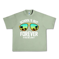 Oil Green school out forever retired teacher retro summer Urban Heavy Tee - artisFamous
