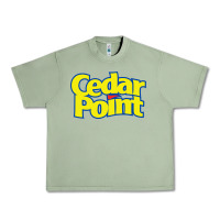 Oil Green cedar point Urban Heavy Tee - artisFamous