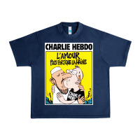 Navy charlie hebdo Urban Heavy Tee - artisFamous