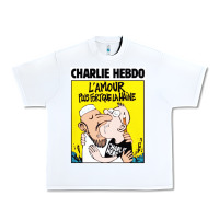 White charlie hebdo Urban Heavy Tee - artisFamous