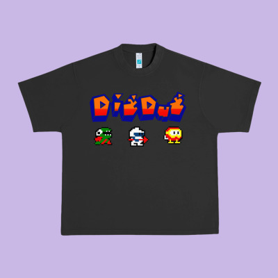 Dig Dug Urban Heavy Tee Designed By Artisfamous