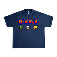 Navy dig dug Urban Heavy Tee - artisFamous
