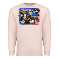 Pale Pink Red White Moo Heifers Premium Sweatshirt - RanaPortraitStore