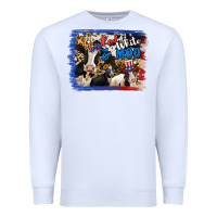 White Red White Moo Heifers Premium Sweatshirt - RanaPortraitStore