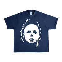Navy halloween horror myers Urban Heavy Tee - artisFamous