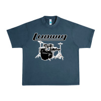 Midnight Navy ludwig drum Urban Heavy Tee - artisFamous