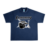 Navy ludwig drum Urban Heavy Tee - artisFamous