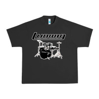 Pigment Black ludwig drum Urban Heavy Tee - artisFamous