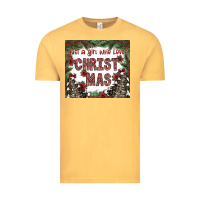 Vintage Mustard just a girl who loves christmas Vintage Tee - CowhideDigitalArt